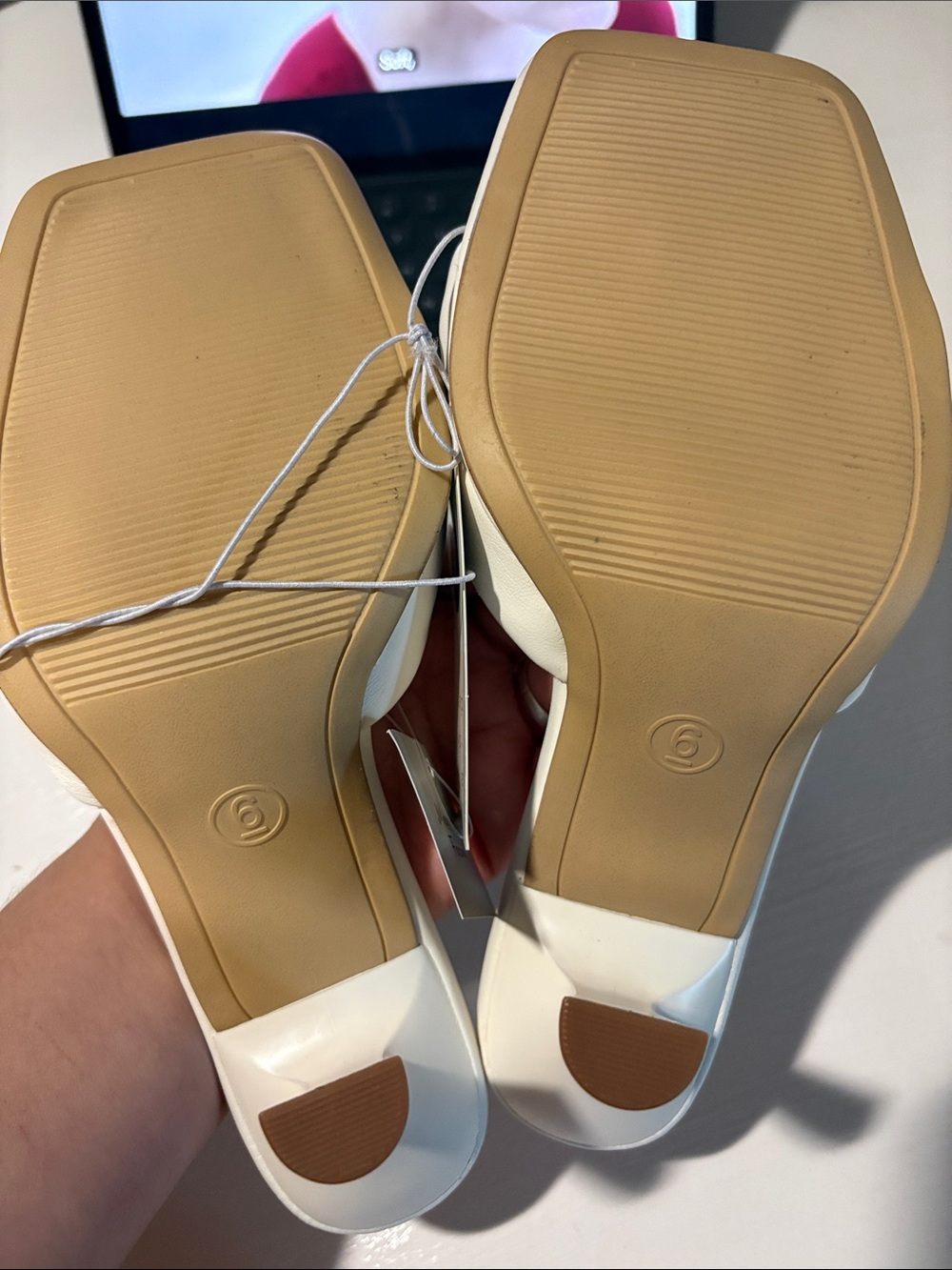 a new day White Padded Crossover Slide Mules - Picture 6 of 7
